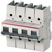 ABB S804S-K8-R Hochleist.-Sicherungsautomat 8A, K, 415 V AC=Icu 50kA, 4P Ringkabelschuhanschluss