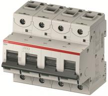 ABB S804S-UCK4 Hochleistungs-Sicherungsautomat 4A, K, 1000VDC=Icu 50kA, 4P
