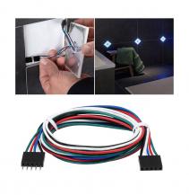 Paulmann 78420 LumiTiles Kabel Square Regenbogen/ Weiß 0,7m Schwarz Kunststoff