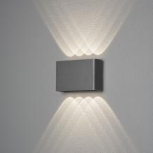 Konstsmide 7865-370 Chieri Aussen Wandleuchte 2x4 LED anthrazit