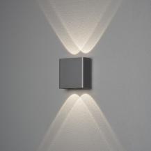 Konstsmide 7891-370 Chieri Aussen Wandleuchte 2x2 LED anthrazit