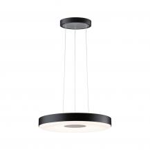 Paulmann 79517 LED Pendelleuchte 3-Stufen-dimmbar Puric Pane modern warmweiß 22W Schwarz/Grau dimmbar