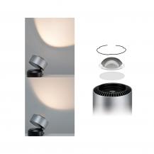 Paulmann 79718 Aldan Tischleuchte dim LED 1x3.5W Schwarz/Alu gebürstet Alu