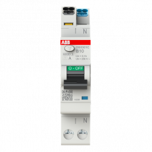 ABB DSX301C B10 A100 FI/LS-Schalter Typ A, 100 mA, 6 kA, 1P+N, B-Char., 10 A FlexLine Push-in Technologie 1 Teilungseinheit