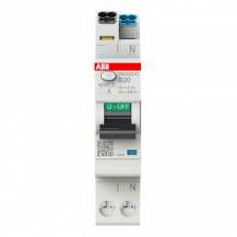 ABB DSX301C B20 A100 FI/LS-Schalter Typ A, 100 mA, 6 kA, 1P+N, B-Char., 20 A FlexLine Push-in Technologie 1 Teilungseinheit