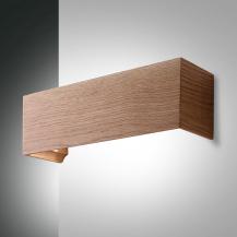 Badia Eichenholz Wandleuchte mit 2 warmweißen LEDs von Fabas Luce