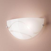 Magma klassische zeitlose Glas-Wandleuchtein Weiss Fabas Luce