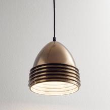 Gavia Keramik Pendelleuchte in Bronze Ø22 von Fabas Luce