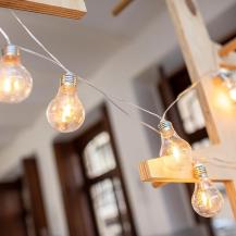 New Garden Lichterkette mit 10 LED-Leuchtmitteln warmweiss