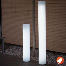 New Garden Säulenförmige weisse LED Outdoor-Standleuchte FITY 160 kaltweisses Licht. Höhe 160 cm