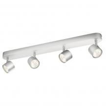 Philips myLiving Moderner LED Deckenstrahler Star 4-flammig aus Aluminium mit schwenkbaren Leuchten