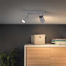 Aktion: Nur noch angezeigter Bestand verfügbar - Philips myLiving Schwenkbarer Spot Paisley 2-flammig aus Aluminium schwenkbar Aluminium