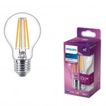 PHILIPS E27 Leistungstarke klare LED Lampe A60 10.5W wie 100W 4000K universalweißes Licht
