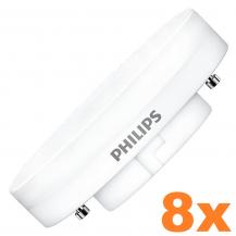 8er Vorteilspack Philips LED GX53 LED-Leuchtmittel flach und rund 5.5W wie 40W 2700K warmweißes Licht für Strahler