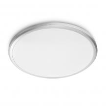 LED Bad-Leuchte Spay von Philips ø28,7cm in Silber 2700K warmweißes Licht IP44