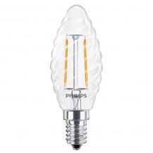 PHILIPS E14 LED Kerzenlampe gedreht 2W wie 25W warmweisses Licht