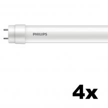 4 x 120cm Philips T8 G13 LED-Röhre 16W wie 36W 4000K neutralweiß aus Glas für KVG