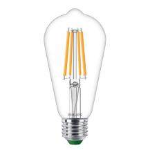 Besonders effiziente PHILIPS E27 LED Filament Lampe 4W = 40W 2700K warmweißes Licht - Beste Energie Effizienz Klasse