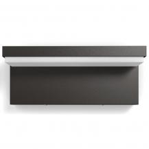 Philips Outdoor Wandleuchte Bustan Ultra Efficient anthrazit 3,8 W mit neutralweißem Licht IP44 , Aluminium