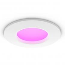 Philips Hue White & Color Ambiance Slim Einbauleuchte, 90 mm, weiß  IP44 - Speziell geeignet für  Badezimmer