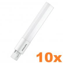 10er Pack Philips G23 2P CorePro PLS 2-Pin LED Lampe 5W wie 9W 4000K universalweißes Licht - für KVG/VVG/AC