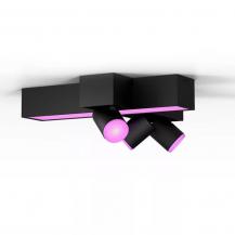 Philips Hue White And Color Centris Cross 3er-Spot Deckenleuchte in Schwarz  RGBW + TW