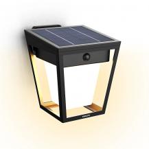 Philips Ultra efficiente Solar Außen-Wandleuchte Nissa in Schwarz