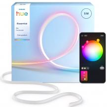Philips Hue Essential Flex Lightstrip 5 m, RGB, flexible Innenbeleuchtung, App- und Sprachsteuerung, kompatibel mit Alexa, Google Assistant und Apple Home