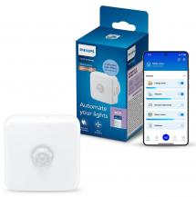 Philips Smart Connected by WiZ Bewegungsmelder – 120°, 3 m, batteriebetrieben, kabellos, Weiß