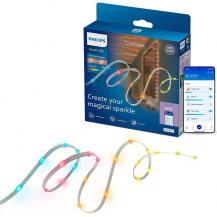 Philips WiZ Smart RGBIC Lichterkette 10m 2,4W dimmbar USB-C WLAN Bluetooth Matter IP65