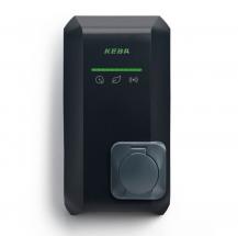 KEBA KeContact P40 Pro Socket 22 kW, 3-phasig, Typ-2-Steckdose, Schwarz, LTE, WLAN, LAN, RFID, MID, Hersteller-Art.-Nr. 140.231
