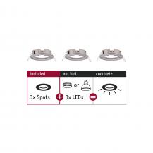Paulmann 92479 EBL Choose 3er Spot starr max 3x10W 230V 51mm Eisen geb Alu
