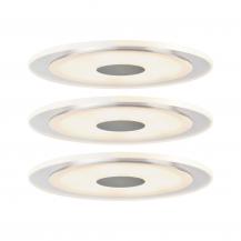 Paulmann 92917 Premium Einbauleuchte Set Whirl rund dim LED 3x6W 350mA 150mm Alu g/Satin