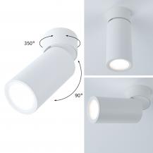 Paulmann 93087 LED Deckenleuchte 3-Stufen-dimmbar Turnal Coin gemütlich warmweiß 6W dimmbar Weiß matt