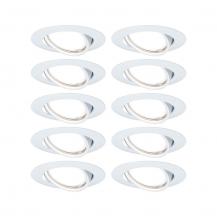 Paulmann 93400 Einbauleuchte LED Base rund max. 10x10W GU10 Weiß