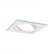 Paulmann 93471 Einbauleuchte Set Nova eckig schw LED 3-stepdim 6.5W GU10 Weiß/Alu
