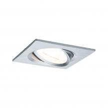 Paulmann 93473 Einbauleuchte Set Nova eckig schw LED 3-stepdim 6.5W GU10 Alu