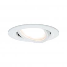 Set dimmbare Einbauleuchte Nova Plus Coin schwbar LED Weiß/Alu Paulmann 93876
