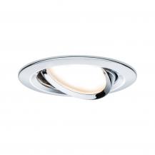 Paulmann 93879 Einbauleuchte Set Nova Plus Coin dim rund schwb LED 6W 2700K Chrom/Alu