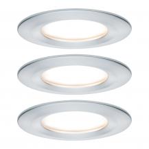 Paulmann 93901 Einbauleuchte Set Nova Plus Coin dim rund starr LED 3x6.8W 2700K Alu IP44