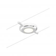 Weißer LED-Leuchtspot für Seilsystem Spot RoundMac Paulmann 94417 1x4,5W 12V DC Metall 3000K