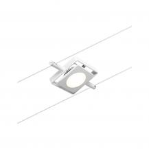 Paulmann 94423 LED Spot MacLED für Seilsystem Weiß matt/Chrom 12V DC Metall 3000K