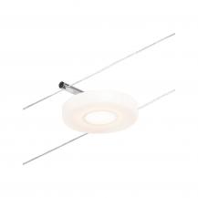 Paulmann 94427 LED Spot DiscLED für Seilsystem 4,5W Chrom mattiert 12V DC Metall 3000K
