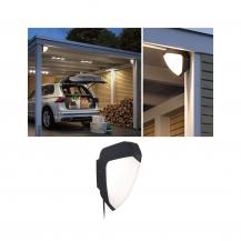 Paulmann 94518 Park+Light Hauswandleuchte Ikosea mit Sensor IP44 Anthrazit 3W