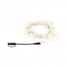 Paulmann 94557 Plug & Shine LED Lichterkette Warmweiß Spritzwasser geschützt warmweiß Schwarz