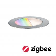 Paulmann 94751 Plug & Shine LED Bodeneinbauleuchte Smart Home Zigbee Floor RGBW Einzelleuchte IP67 RGBW 2W Edelstahl