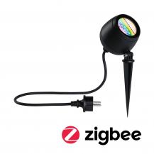 Paulmann 94771 LED Gartenstrahler Smart Home Zigbee Kikolo IP65 90mm RGBW+ 6,2W 440lm 230V Anthrazit Kunststoff#Aluminium