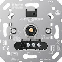 JUNG 1730 DD  Dimmer Drehkn 3-210W LED UP