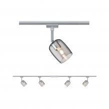 Paulmann 96899 URail Set Blossom in Chrom/Rauch - 2m Schienensystem mit 4 Leuchten