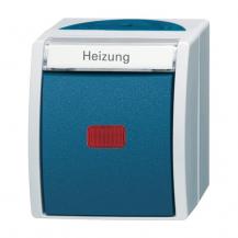 Busch-Jaeger 2601/2 SKWNH-53 Wippkontrollschalter/Heizungsschalter Ausschaltung 2-polig